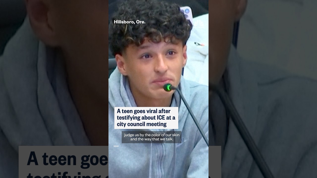 A teen goes viral after testifying about ICE at a city council meeting