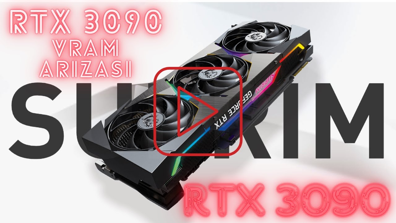 RTX 3090 Ekran Kartı Tamiri Görüntü Yok Vram Arızası