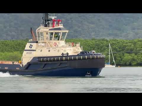 Carnival Luminosa Tug Boat Action -Cairns, Australia