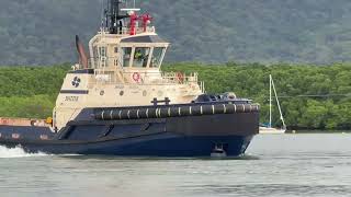 Carnival Luminosa Tug Boat Action -Cairns, Australia