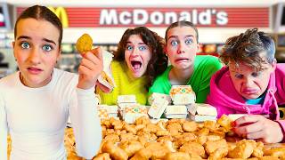 WHO CAN EAT THE MOST CHICKEN NUGGETS (parents vs kids) w/Norris Nuts