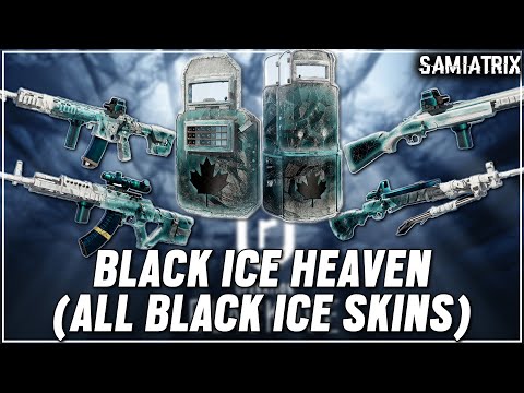*NEW* BLACK ICE WEAPON SKIN ON ALL WEAPONS - Black Ice Heaven 2.0 - Rainbow Six Siege