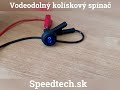 Spínač kolískový 12V / 20A - vodeodolný / modrý / okrúhly - Video Youtube