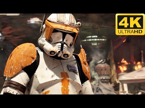 BATTLE OF GEONOSIS: Clone Troopers vs CIS Battle Droids - Star Wars Battlefront 2 (PS5, 4K, HDR)