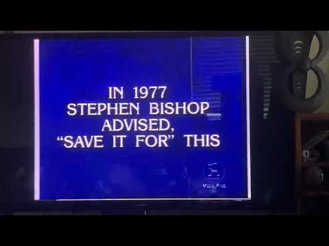 Stephen Bishop question on Rock and Roll Jeopardy