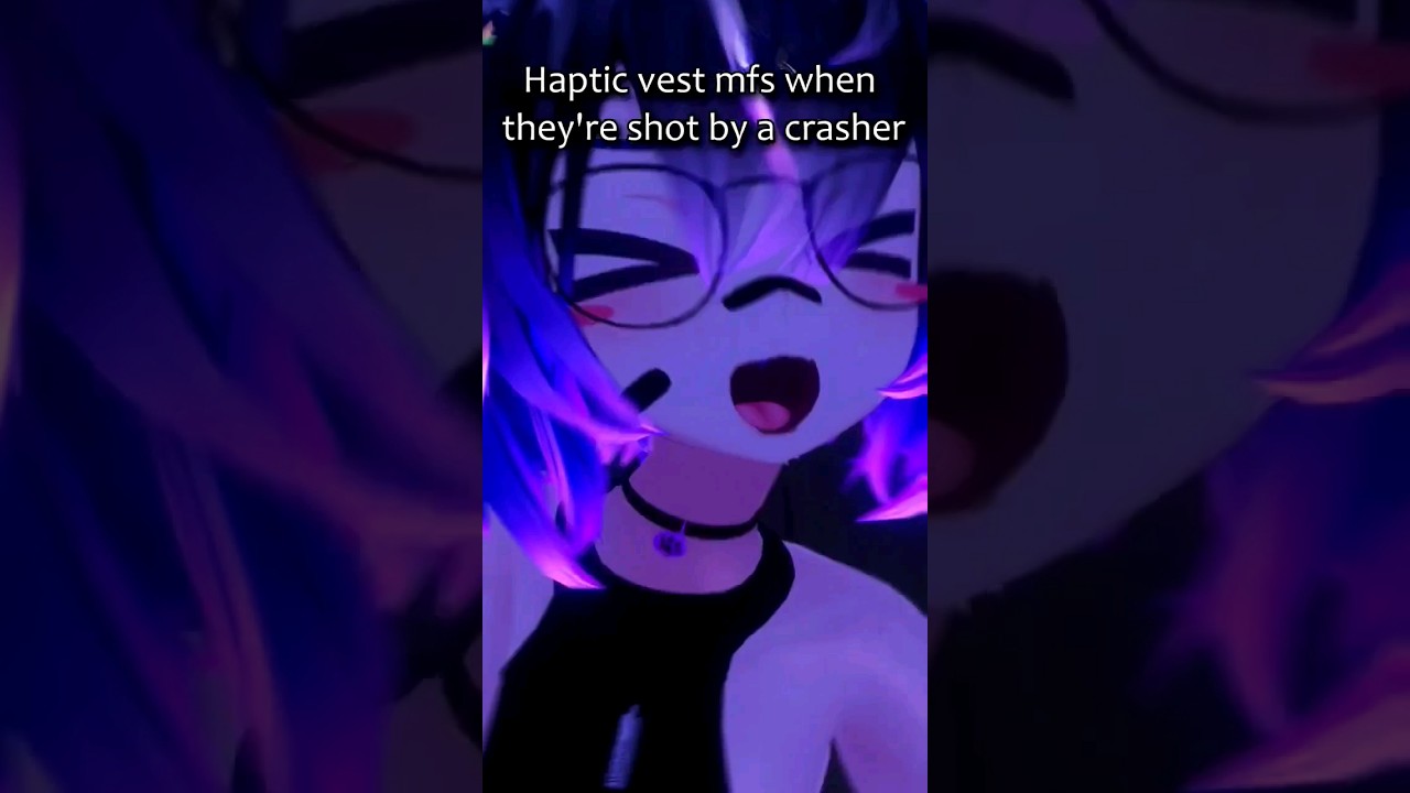 Haptic vest users be like.. #vrchat #vr
