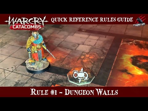 WARCRY CATACOMBS WALLS - WARCRY QUICK RULES REFERENCE GUIDE #1- Warhammer Age of Sigmar Warcry Rules