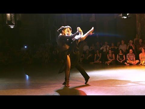  Ezequiel Paludi  and  Geraldine Rojas  are  dancing  at  Antwerpen Tango Festival  in  2016