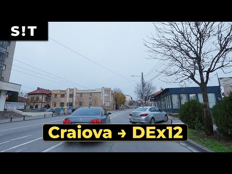 Craiova 🚗 Dimineata spre DEx12 | Drumul expres | Trafic real | 9 min