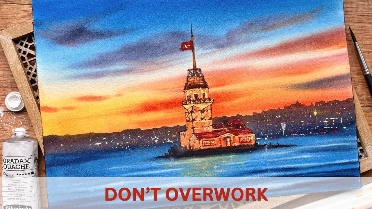 How to Keep Your Watercolor Cityscapes Clean and Not Overworked