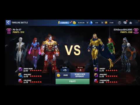 Jean Grey vs Sentry at Timeline Battle(manual play) Marvel Future Fight