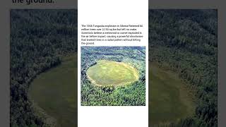 The 1908 Tunguska explosion flattened 80 million trees but left no crater