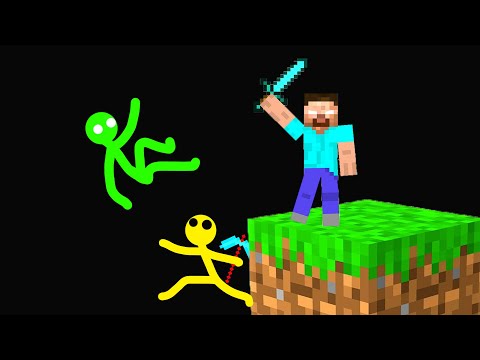 Stickman - Only One Block Can Help Stickman In Minecraft