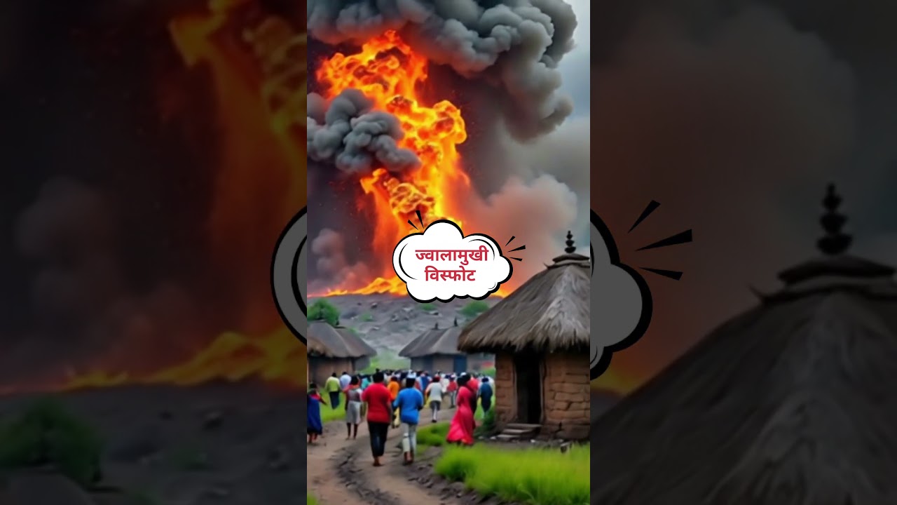 ज्वालामुखी विस्फोट #landslide #video #disaster #shorts #trending #trendingshorts #shortsfeed #1m