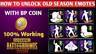 HOW TO UNLOCK OLD SEASON EMOTES IN PUBG MOBILE NEW TRICK ! YOU MISS IT ?