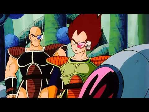 Vegeta y Nappa hablan de los saiyajines híbridos.