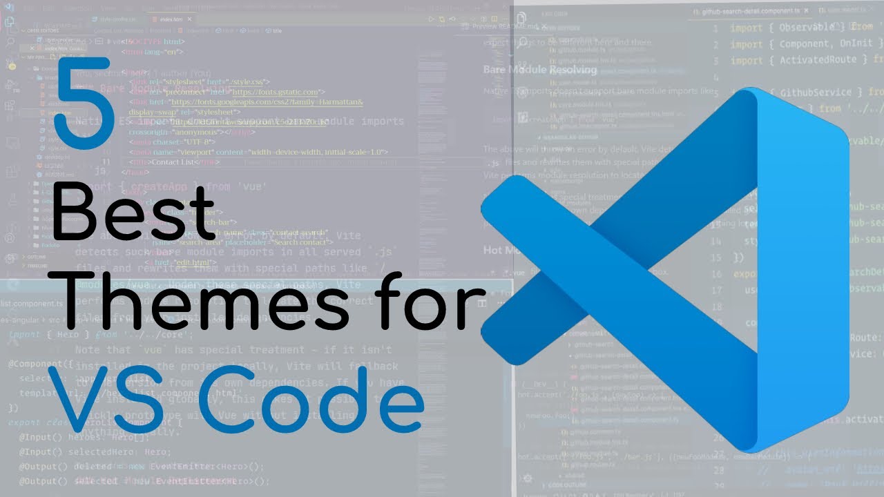 5 Best Themes for VS Code  #shorts