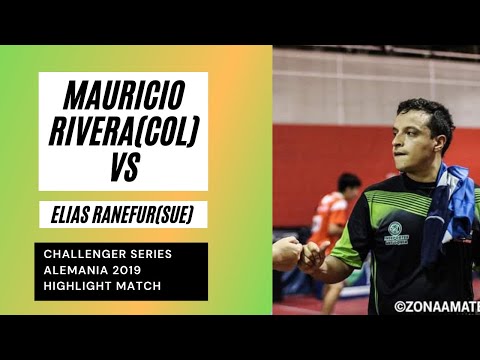 Mauricio Rivera (COL) vs Elias Ranefur (SUE) / Tenis de mesa Colombia / challenger series 2019
