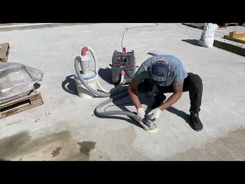 фото шлифовка стен пола потолка бетона краски клея 0