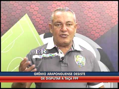 Grêmio Araponguense desiste da Taça FPF