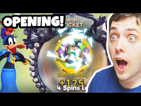 12 GOLDEN TICKET WHEEL OPENING ROAD TO Tazinsky LEGENDARY - Looney Tunes World of Mayhem