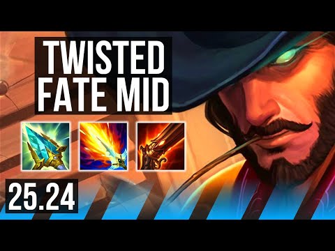 TWISTED FATE vs AKALI (MID) | Good KDA: 7/1/18 | KR Master | 25.24