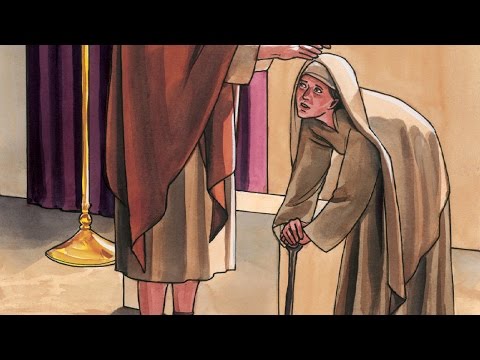 066 - Jesús sana en sábado a una mujer enferma (Spanish)