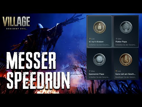 ☣ MESSER SPEEDRUN [2:17:56] 4 TROPHÄEN - RESIDENT EVIL 8 VILLAGE - Flotter - Sparsamer Papa - Guide