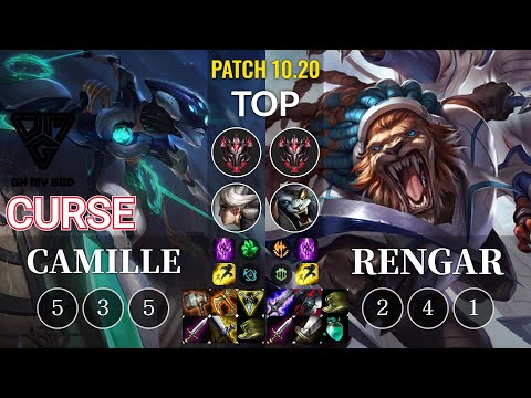 OMG Curse Camille vs Rengar Top - KR Patch 10.20