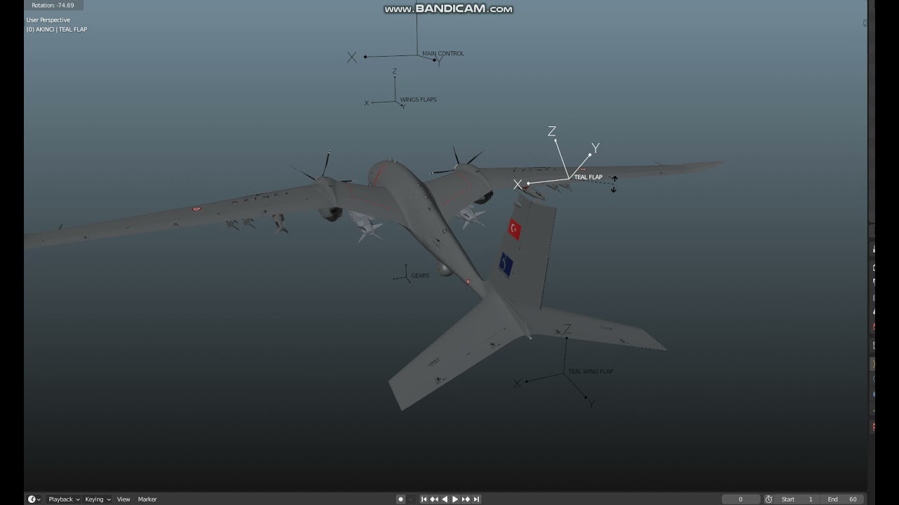 TB2 Bayraktar UAV 3D Model