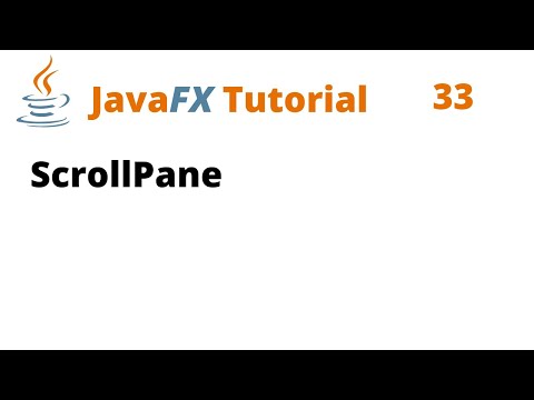 JavaFX Tutorial 33 - ScrollPane
