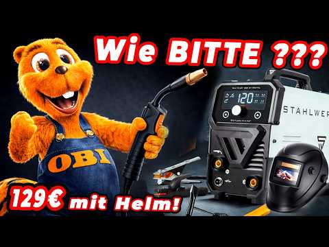 OBI verkauft ein 129€ Schweißgerät MIT Helm – wie bitte?!