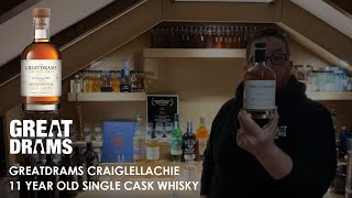 GreatDrams Craigellachie 11 Year Old Single Cask Whisky Review