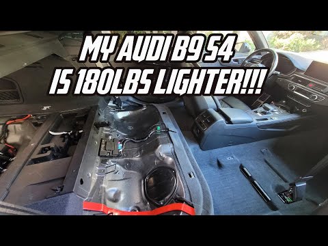 How To Remove The Seats In An Audi B9 S4 (180lb Weight Reduction)