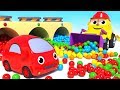 THE COLORS SONG - LEARN COLOURS WITH FRIENDS ON WHEELS AND LITTLE CARS