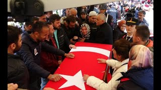 TOKAT ŞEHİDİNİ SON YOLCULUĞUNA UĞURLADI