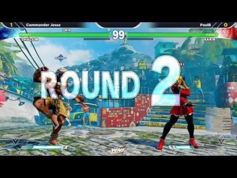 WNF Wednesday Night Fights 1.4 SFV - Commander Jesse (Dhalsim) vs PaulB (Karin)