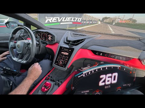 Driving 1015hp Lamborghini Revuelto V12 on TRACK +SOUND! Interior Exterior Review 4K