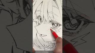 【毎日原画125日目】目を描いてる時が1番楽しい‼︎🥳 #アナログイラスト #イラストメイキング #目イキング #drawingtutorial