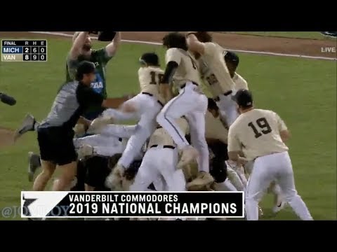 Vanderbilt wins the College World Series and celebrates, a breakdown