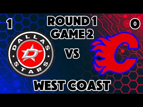 Round 1 Game 2 Dallas Stars vs Calgary Flames (full game)