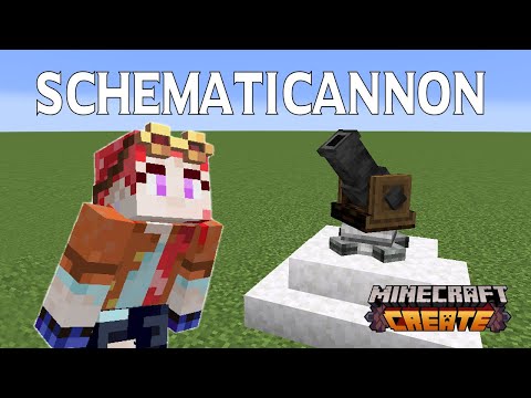 Minecraft Create Mod: Beginners Guide to the Schematicannon (Schematic Cannon)