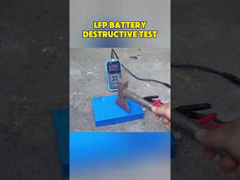 Excellent performance! Lifepo4 battery destructive testing#batteries #test #lithiumbattery