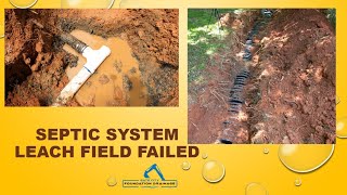 Repairing a clogged septic leach field