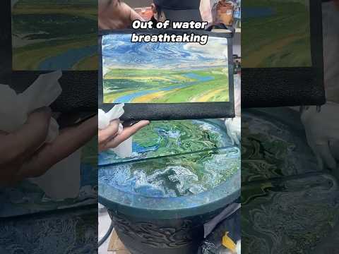 Breathtaking! The enamel painting&rsquo;s water reveal is an absolute masterpiece! #art #amazing