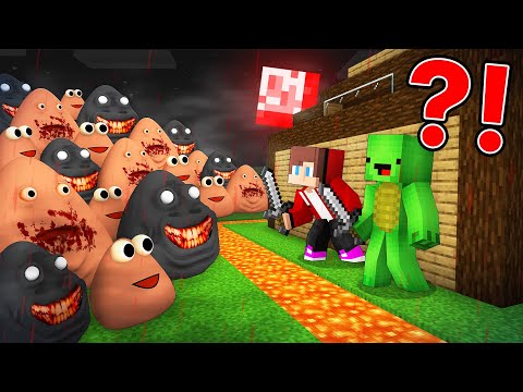 JJ and Mikey SECURITY Base vs EVIL BOU Revenge Battle in Minecraft - Maizen