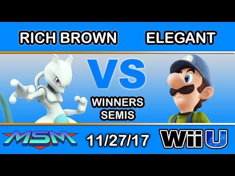 MSM 123 - Rich Brown (Mewtwo) Vs. BSD | Elegant (Luigi) Winners Semis