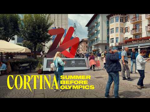 Cortina d’Ampezzo Summer Before 2026 Winter Olympics, Walking Tour 4K 60FPS