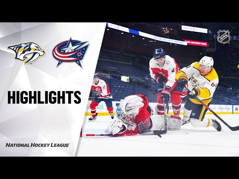 Predators @ Blue Jackets 2/20/21 | NHL Highlights
