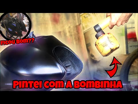 I painted a motorcycle with a poison spray canister.